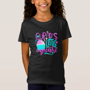 Mädchen Cupids kleiner Cupcake Valentinstag T-Shirt
