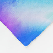 Mädchen Custom Gymnastik Blue Green Fleece Blanket (Ecke)