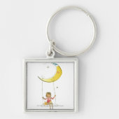 Mädchen, das auf einem Seil hängt vom Schlüsselanhänger (Vorne)