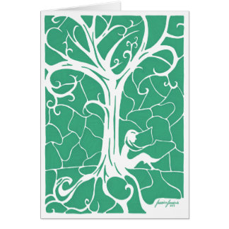 Mädchen, das durch wirbelnden Baum v.3 sitzt