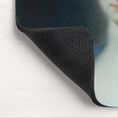 Mädchen, das einen Affen hält Mousepad (Ecke)