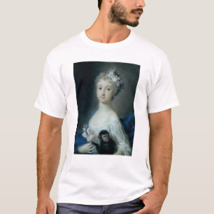 Mädchen, das einen Affen hält T-Shirt