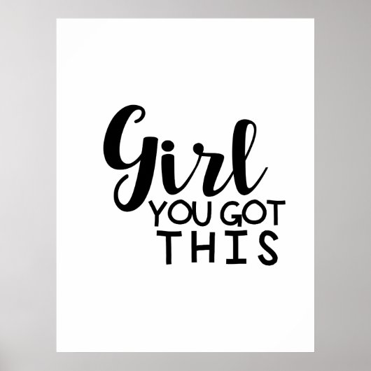 Mädchen, das hast du Got Poster (Vorne)