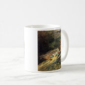 Mädchen, das hinunter Wasser-Fall - Tasse Johns (VorderseiteRechts)