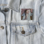 Mädchen, das ihr Haar, 1886 (Öl, vereinbart auf Button (Beispiel)