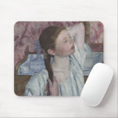 Mädchen, das ihr Haar, 1886 (Öl, vereinbart auf Mousepad (Mit Mouse)