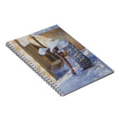 Mädchen, das II 2002 fegt Notizblock (Rechte Seite)