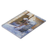 Mädchen, das II 2002 fegt Notizblock (Linke Seite)