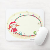 Mädchen, das Sankt-Kostüm trägt Mousepad (Mit Mouse)