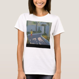 Mädchen, das Santorini 2002 überspringt T-Shirt