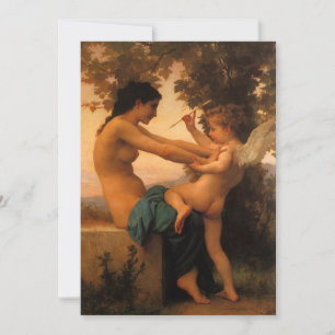 Mädchen, das sich gegen Amor verteidigt von Bougue