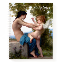 Mädchen, das sich gegen Eros Cupid verteidigt, Fin
