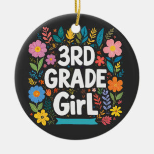 Mädchen der dritten Klasse erste Klasse Klasse zur Keramik Ornament