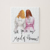 Mädchen der Ehre? Puzzlespiel DkBl kräuselt Braut Puzzle (Vertikal)