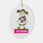 Mädchen der ersten Klasse Keramikornament (Rechts)