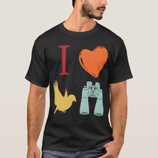 Mädchen der Familie Bird Watching T-Shirt (Vorderseite)