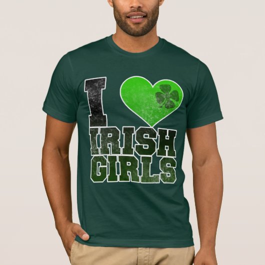 Mädchen der Iren-I <3 T-Shirt (Vorderseite)