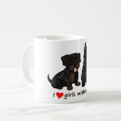 Mädchen der Liebe I mit Bärten! Tasse (Vorderseite Links)