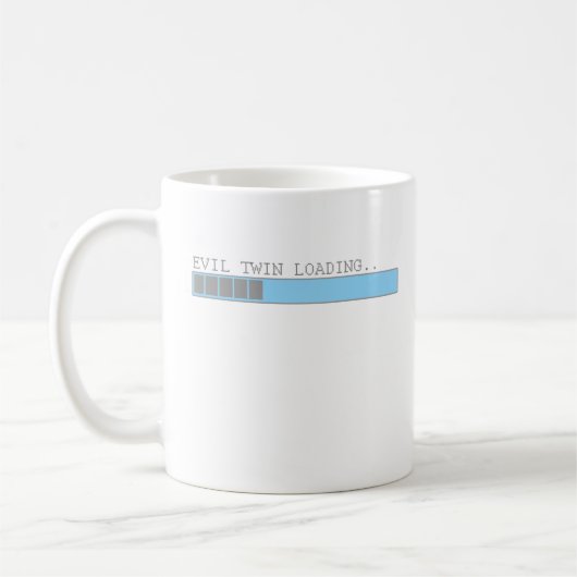 Mädchen der lustigen Männer des schlechten Kaffeetasse (Links)