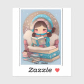 Mädchen der Welt lesen - Inuit von Alaska Aufkleber (Blatt)