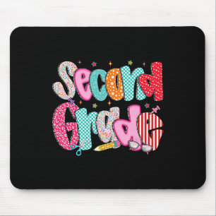 Mädchen der zweiten Klasse zurück zur Schule gepfl Mousepad