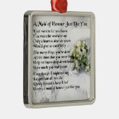 Mädchen des Ehrengedichtes - Silbernes Ornament (Rechts)