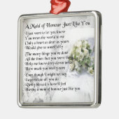 Mädchen des Ehrengedichtes - Silbernes Ornament (Links)