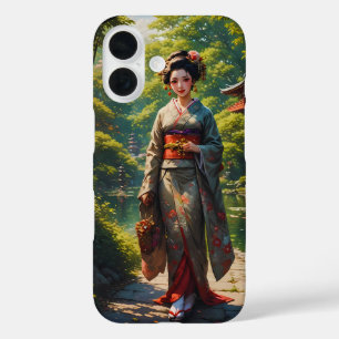 Mädchen des grünen Gartens iPhone 16 Hülle