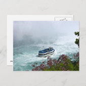 Mädchen des Nebel-Bootes bei Niagara Falls, Postkarte (Vorne/Hinten)