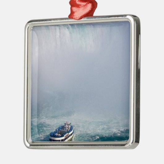 Mädchen des Nebel-Regenbogens Niagara Falls, Silbernes Ornament (Links)