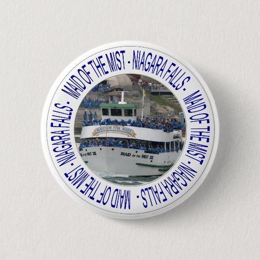 Mädchen des Nebels - Niagara Falls Button (Vorderseite)