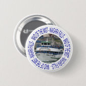 Mädchen des Nebels - Niagara Falls Button (Vorne & Hinten)