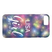 Mädchen des Siebzigersiebziger jahre Case-Mate iPhone Hülle (Rückseite (Horizontal))