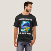 Mädchen die angeln T-Shirt (Vorne ganz)