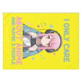 Mädchen, die Anime Liebe Tischdecke (Vorderseite (Horizontal))