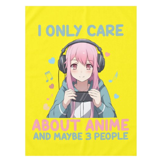Mädchen, die Anime Liebe Tischdecke (Vorderseite)