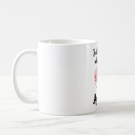 Mädchen, die Axolotls Niedliche Axolotl-Liebe Kaffeetasse (Links)
