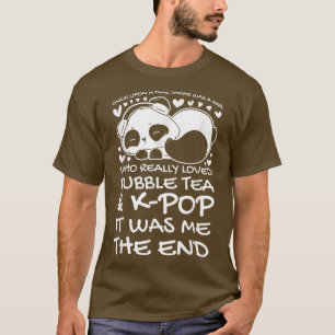 Mädchen, die Blasen-Tee & k-Pop K-Pop Mädchen lieb T-Shirt