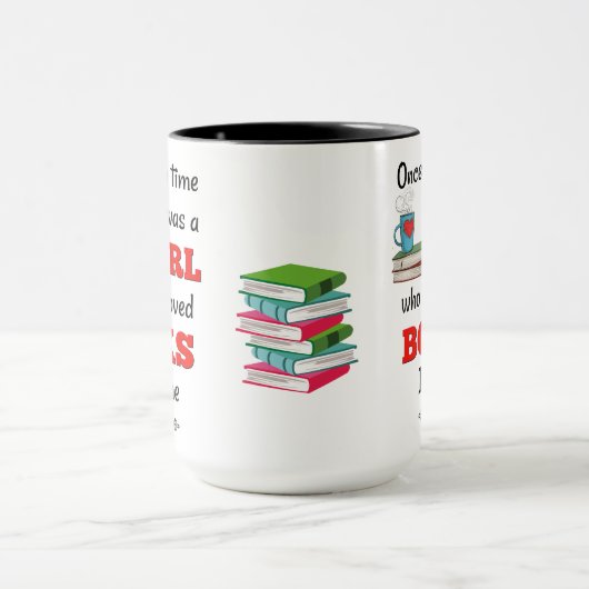 Mädchen, die Bücher lieben Tasse (Zentrum)