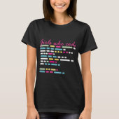 Mädchen, die Code I_m ein Mädchen, die Codes T-Shirt (Vorderseite)