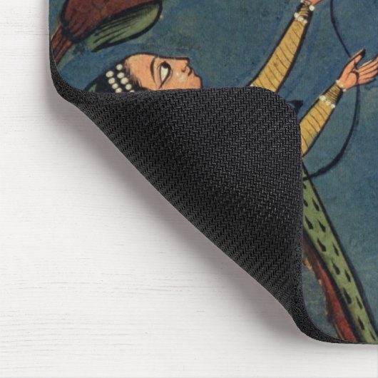 Mädchen, die Drachen, Kulu Volksmalerei, Himachal Mousepad (Ecke)