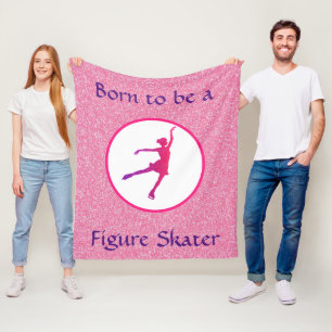 Mädchen, die Geboren als Skater in der Abbildung d Fleecedecke
