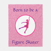 Mädchen, die Geboren als Skater in der Abbildung d Fleecedecke (Vorderseite)