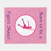 Mädchen, die Geboren als Skater in der Abbildung d Fleecedecke (Vorderseite (Horizontal))