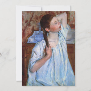 Mädchen, die ihr Haar anreichert   Mary Cassatt