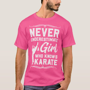 Mädchen, die Karate Taekwondo oder Judo kennen T-Shirt
