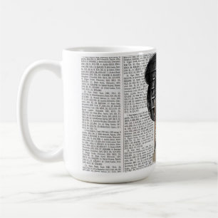 Mädchen, die Liebe zum Lesen haben Kaffeetasse