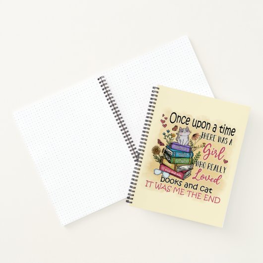 Mädchen, die Lieben Bücher und Katzen (Innenseite)