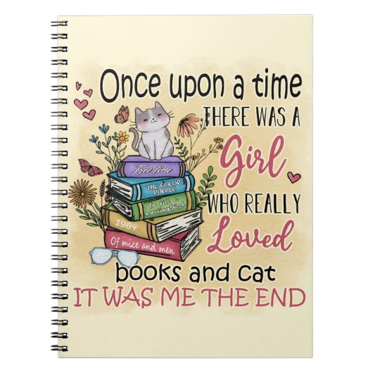 Mädchen, die Lieben Bücher und Katzen (Vorderseite)