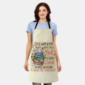 Mädchen, die Lieben Bücher und Katzen Schürze (Getragen)